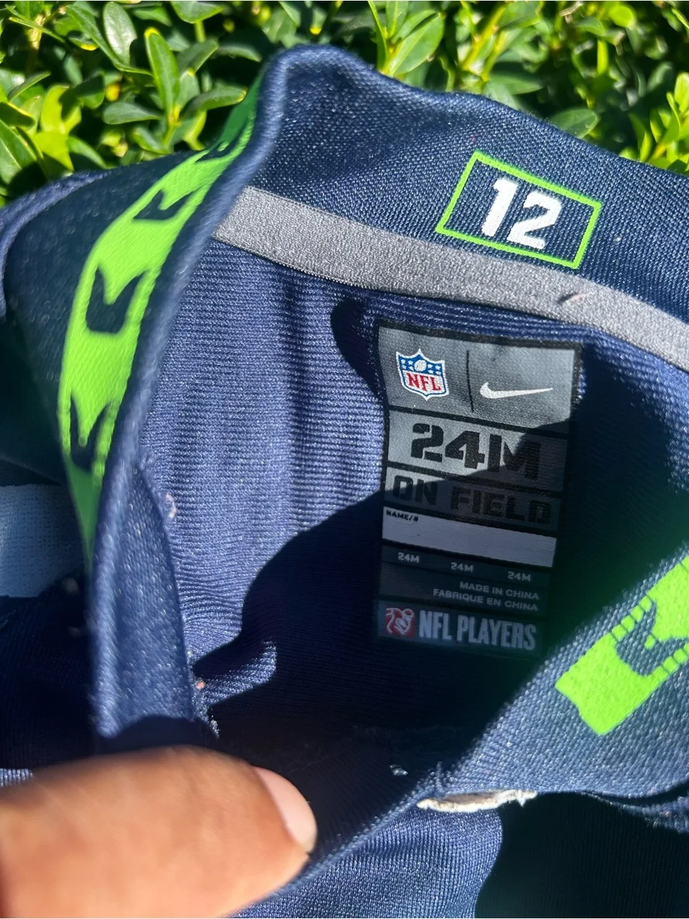 NFL Seattle Seahawks #3 Baby Boy’s Navy & Green Jersey Size 24M
